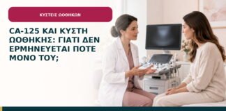 CA-125 και κύστη ωοθήκης: γιατί δεν ερμηνεύεται ποτέ μόνο του;