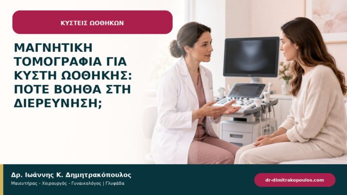 Μαγνητική τομογραφία για κύστη ωοθήκης: πότε βοηθά στη διερεύνηση;