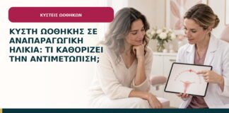 Κύστη ωοθήκης σε αναπαραγωγική ηλικία: τι καθορίζει την αντιμετώπιση;