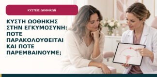 Κύστη ωοθήκης στην εγκυμοσύνη: πότε παρακολουθείται και πότε παρεμβαίνουμε;