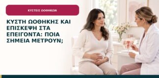 Κύστη ωοθήκης και επίσκεψη στα επείγοντα: ποια σημεία μετρούν;