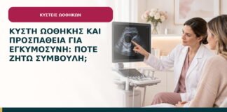 Κύστη ωοθήκης και προσπάθεια για εγκυμοσύνη: πότε ζητώ συμβουλή;