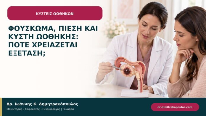 Φούσκωμα, πίεση και κύστη ωοθήκης: πότε χρειάζεται εξέταση; Φούσκωμα, πίεση και κύστη ωοθήκης: πότε χρειάζεται εξέταση;