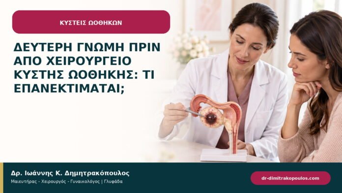 Δεύτερη γνώμη πριν από χειρουργείο κύστης ωοθήκης: τι επανεκτιμάται; Δεύτερη γνώμη πριν από χειρουργείο κύστης ωοθήκης: τι επανεκτιμάται;