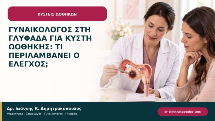 Γυναικολόγος στη Γλυφάδα για κύστη ωοθήκης: τι περιλαμβάνει ο έλεγχος; Γυναικολόγος στη Γλυφάδα για κύστη ωοθήκης: τι περιλαμβάνει ο έλεγχος;