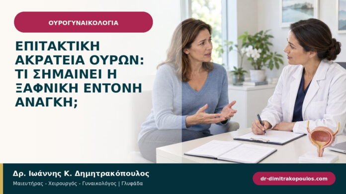 Επιτακτική ακράτεια ούρων: τι σημαίνει η ξαφνική έντονη ανάγκη;
