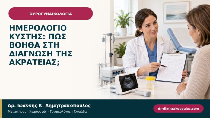 Ημερολόγιο κύστης: πώς βοηθά στη διάγνωση της ακράτειας; Ημερολόγιο κύστης: πώς βοηθά στη διάγνωση της ακράτειας;