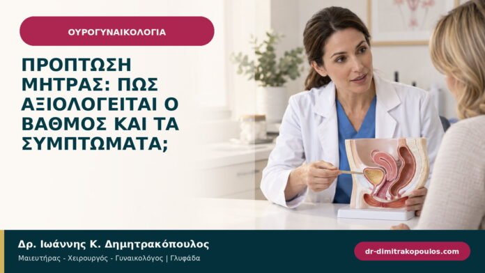 Πρόπτωση μήτρας: πώς αξιολογείται ο βαθμός και τα συμπτώματα;