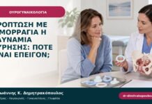 Πρόπτωση με αιμορραγία ή αδυναμία ούρησης: πότε είναι επείγον;