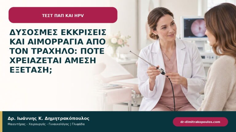 Δύσοσμες εκκρίσεις και αιμορραγία από τον τράχηλο: πότε χρειάζεται άμεση εξέταση;