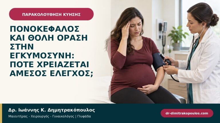 Πονοκέφαλος και θολή όραση στην εγκυμοσύνη: πότε χρειάζεται άμεσος έλεγχος;