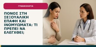 Πόνος στη σεξουαλική επαφή και ινομυώματα: τι πρέπει να ελεγχθεί; - ενημερωτικό cover του Δρ. Ιωάννη Κ. Δημητρακόπουλου