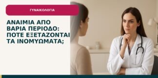 Αναιμία από βαριά περίοδο: πότε εξετάζονται τα ινομυώματα; - ενημερωτικό cover του Δρ. Ιωάννη Κ. Δημητρακόπουλου