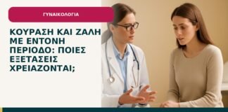 Κούραση και ζάλη με έντονη περίοδο: ποιες εξετάσεις χρειάζονται; - ενημερωτικό cover του Δρ. Ιωάννη Κ. Δημητρακόπουλου