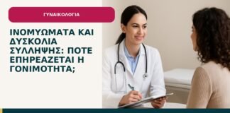 Ινομυώματα και δυσκολία σύλληψης: πότε επηρεάζεται η γονιμότητα; - ενημερωτικό cover του Δρ. Ιωάννη Κ. Δημητρακόπουλου