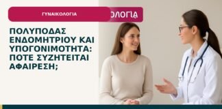 Πολύποδας ενδομητρίου και υπογονιμότητα: πότε συζητείται αφαίρεση; - ενημερωτικό cover του Δρ. Ιωάννη Κ. Δημητρακόπουλου