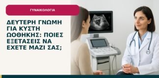 Δεύτερη γνώμη για κύστη ωοθήκης: ποιες εξετάσεις να έχετε μαζί σας; - ενημερωτικό cover του Δρ. Ιωάννη Κ. Δημητρακόπουλου