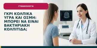 Γκρι κολπικά υγρά και οσμή: μπορεί να είναι βακτηριακή κολπίτιδα; - ενημερωτικό cover του Δρ. Ιωάννη Κ. Δημητρακόπουλου