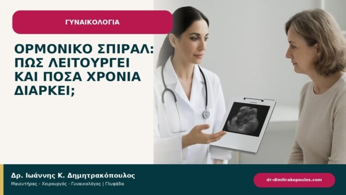 Ορμονικό σπιράλ: πώς λειτουργεί και πόσα χρόνια διαρκεί; Ορμονικό σπιράλ: πώς λειτουργεί και πόσα χρόνια διαρκεί; - ενημερωτικό cover του Δρ. Ιωάννη Κ. Δημητρακόπουλου