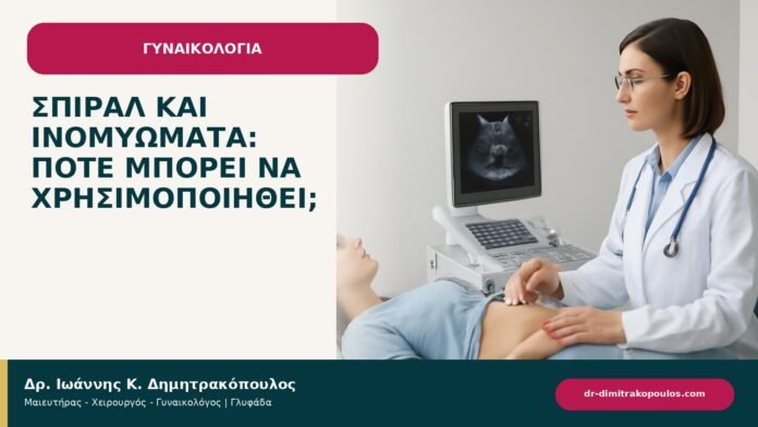 Σπιράλ και ινομυώματα: πότε μπορεί να χρησιμοποιηθεί; Σπιράλ και ινομυώματα: πότε μπορεί να χρησιμοποιηθεί; - ενημερωτικό cover του Δρ. Ιωάννη Κ. Δημητρακόπουλου