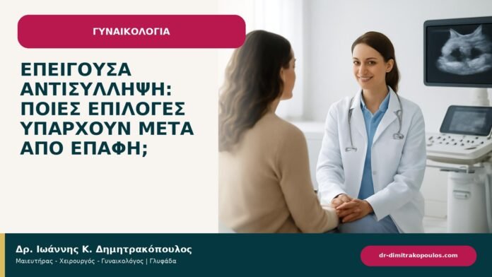 Επείγουσα αντισύλληψη: ποιες επιλογές υπάρχουν μετά από επαφή; Επείγουσα αντισύλληψη: ποιες επιλογές υπάρχουν μετά από επαφή; - ενημερωτικό cover του Δρ. Ιωάννη Κ. Δημητρακόπουλου