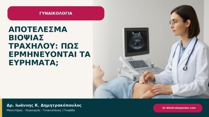 Αποτέλεσμα βιοψίας τραχήλου: πώς ερμηνεύονται τα ευρήματα; - ενημερωτικό cover του Δρ. Ιωάννη Κ. Δημητρακόπουλου