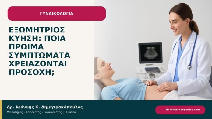 Εξωμήτριος κύηση: ποια πρώιμα συμπτώματα χρειάζονται προσοχή; - ενημερωτικό cover του Δρ. Ιωάννη Κ. Δημητρακόπουλου