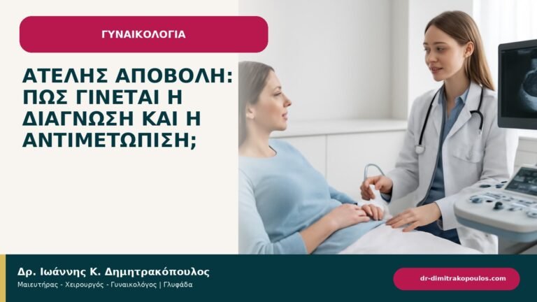 Ατελής αποβολή: πώς γίνεται η διάγνωση και η αντιμετώπιση; - ενημερωτικό cover του Δρ. Ιωάννη Κ. Δημητρακόπουλου