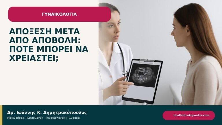Απόξεση μετά από αποβολή: πότε μπορεί να χρειαστεί; - ενημερωτικό cover του Δρ. Ιωάννη Κ. Δημητρακόπουλου