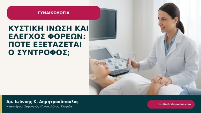 Κυστική ίνωση και έλεγχος φορέων: πότε εξετάζεται ο σύντροφος; Κυστική ίνωση και έλεγχος φορέων: πότε εξετάζεται ο σύντροφος; - ενημερωτικό cover του Δρ. Ιωάννη Κ. Δημητρακόπουλου