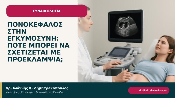 Πονοκέφαλος στην εγκυμοσύνη: πότε μπορεί να σχετίζεται με προεκλαμψία; Πονοκέφαλος στην εγκυμοσύνη: πότε μπορεί να σχετίζεται με προεκλαμψία; - ενημερωτικό cover του Δρ. Ιωάννη Κ. Δημητρακόπουλου