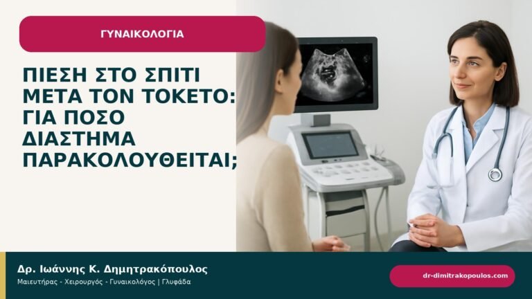 Πίεση στο σπίτι μετά τον τοκετό: για πόσο διάστημα παρακολουθείται; - ενημερωτικό cover του Δρ. Ιωάννη Κ. Δημητρακόπουλου