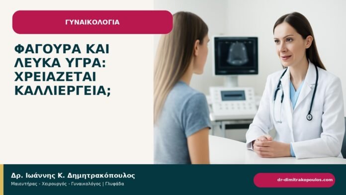 Φαγούρα και λευκά υγρά: χρειάζεται καλλιέργεια; - ενημερωτικό cover του Δρ. Ιωάννη Κ. Δημητρακόπουλου