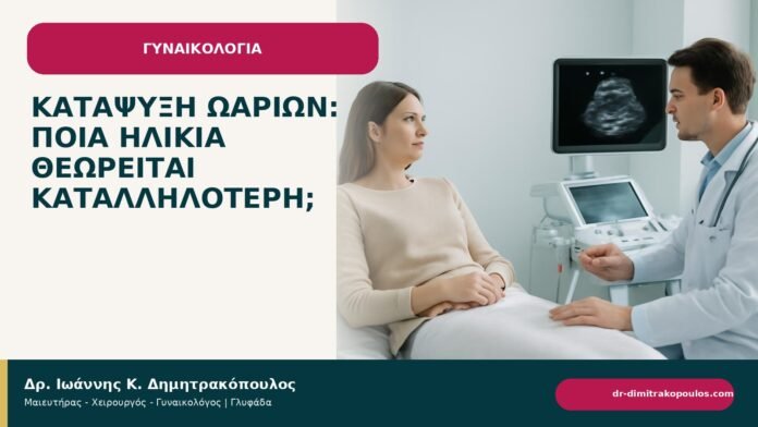 Κατάψυξη ωαρίων: ποια ηλικία θεωρείται καταλληλότερη; Κατάψυξη ωαρίων: ποια ηλικία θεωρείται καταλληλότερη; - ενημερωτικό cover του Δρ. Ιωάννη Κ. Δημητρακόπουλου