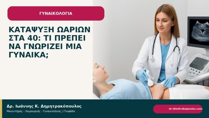 Κατάψυξη ωαρίων στα 40: τι πρέπει να γνωρίζει μια γυναίκα; - ενημερωτικό cover του Δρ. Ιωάννη Κ. Δημητρακόπουλου