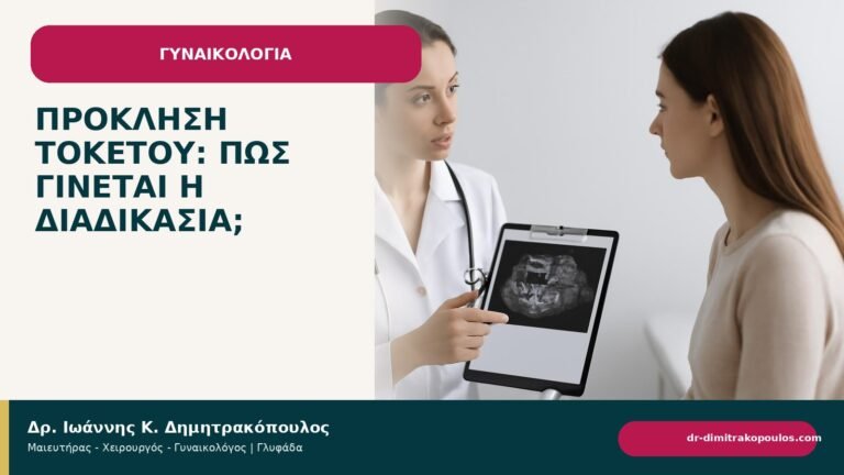 Πρόκληση τοκετού: πώς γίνεται η διαδικασία; - ενημερωτικό cover του Δρ. Ιωάννη Κ. Δημητρακόπουλου