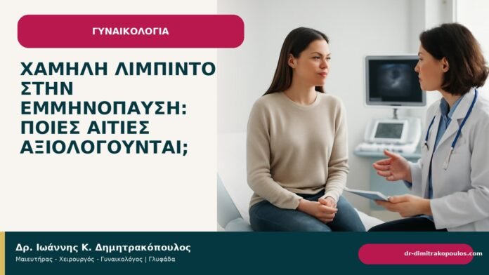 Χαμηλή λίμπιντο στην εμμηνόπαυση: ποιες αιτίες αξιολογούνται; - Δρ. Ιωάννης Κ. Δημητρακόπουλος