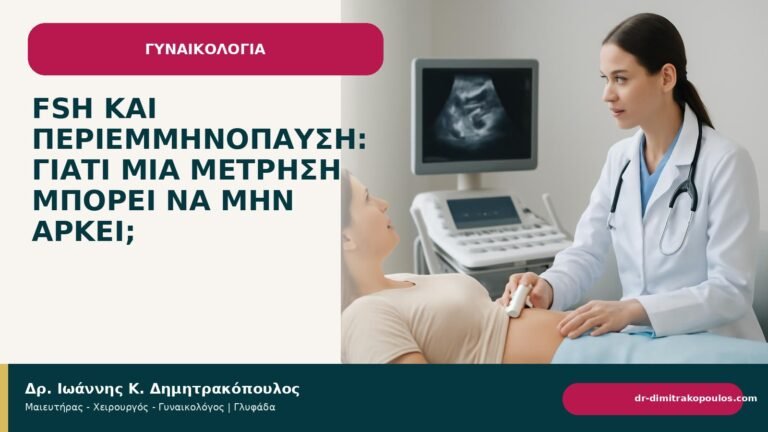 FSH και περιεμμηνόπαυση: γιατί μία μέτρηση μπορεί να μην αρκεί; - Δρ. Ιωάννης Κ. Δημητρακόπουλος