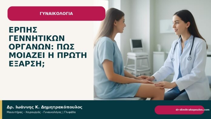 Έρπης γεννητικών οργάνων: πώς μοιάζει η πρώτη έξαρση; Έρπης γεννητικών οργάνων: πώς μοιάζει η πρώτη έξαρση; - Δρ. Ιωάννης Κ. Δημητρακόπουλος