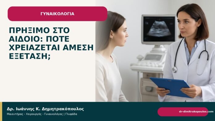 Πρήξιμο στο αιδοίο: πότε χρειάζεται άμεση εξέταση; Πρήξιμο στο αιδοίο: πότε χρειάζεται άμεση εξέταση; - Δρ. Ιωάννης Κ. Δημητρακόπουλος