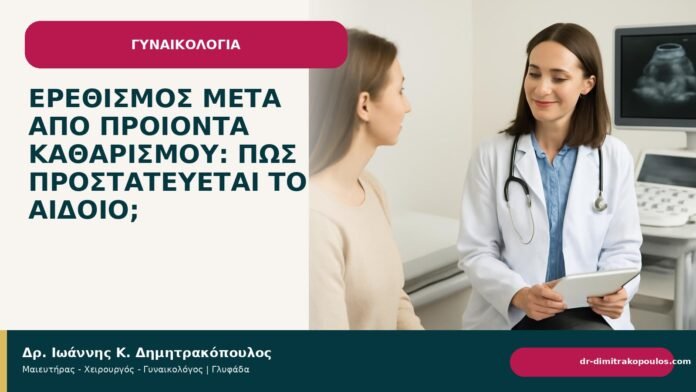 Ερεθισμός μετά από προϊόντα καθαρισμού: πώς προστατεύεται το αιδοίο; - Δρ. Ιωάννης Κ. Δημητρακόπουλος