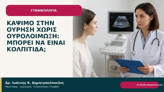 Κάψιμο στην ούρηση χωρίς ουρολοίμωξη: μπορεί να είναι κολπίτιδα; Κάψιμο στην ούρηση χωρίς ουρολοίμωξη: μπορεί να είναι κολπίτιδα; - Δρ. Ιωάννης Κ. Δημητρακόπουλος