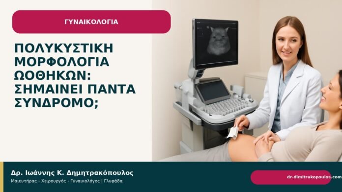 Πολυκυστική μορφολογία ωοθηκών: σημαίνει πάντα σύνδρομο; Πολυκυστική μορφολογία ωοθηκών: σημαίνει πάντα σύνδρομο; - Δρ. Ιωάννης Κ. Δημητρακόπουλος