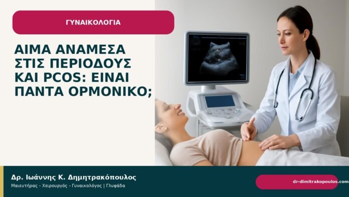 Αίμα ανάμεσα στις περιόδους και PCOS: είναι πάντα ορμονικό; Αίμα ανάμεσα στις περιόδους και PCOS: είναι πάντα ορμονικό; - Δρ. Ιωάννης Κ. Δημητρακόπουλος