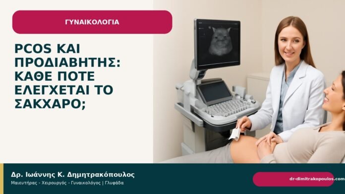 PCOS και προδιαβήτης: κάθε πότε ελέγχεται το σάκχαρο; PCOS και προδιαβήτης: κάθε πότε ελέγχεται το σάκχαρο; - Δρ. Ιωάννης Κ. Δημητρακόπουλος