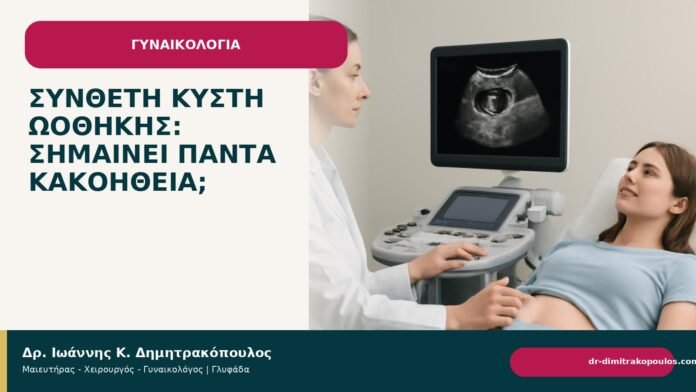 Σύνθετη κύστη ωοθήκης: σημαίνει πάντα κακοήθεια; - Δρ. Ιωάννης Κ. Δημητρακόπουλος