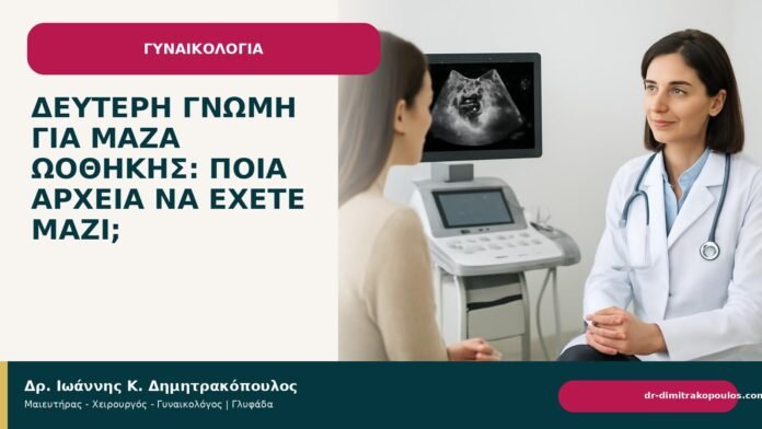 Δεύτερη γνώμη για μάζα ωοθήκης: ποια αρχεία να έχετε μαζί; - Δρ. Ιωάννης Κ. Δημητρακόπουλος