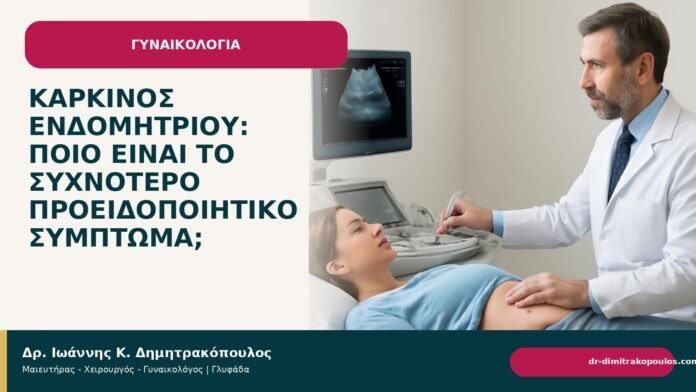 Καρκίνος ενδομητρίου: ποιο είναι το συχνότερο προειδοποιητικό σύμπτωμα; Καρκίνος ενδομητρίου: ποιο είναι το συχνότερο προειδοποιητικό σύμπτωμα; - Δρ. Ιωάννης Κ. Δημητρακόπουλος