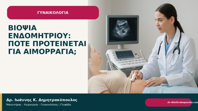 Βιοψία ενδομητρίου: πότε προτείνεται για αιμορραγία; - Δρ. Ιωάννης Κ. Δημητρακόπουλος
