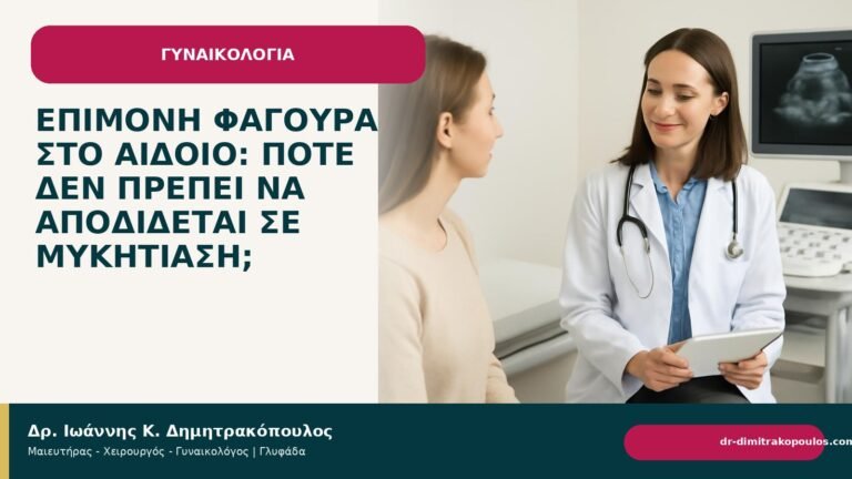Επίμονη φαγούρα στο αιδοίο: πότε δεν πρέπει να αποδίδεται σε μυκητίαση; - Δρ. Ιωάννης Κ. Δημητρακόπουλος